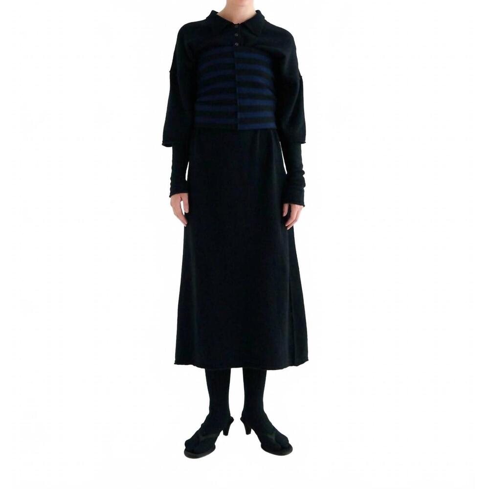 NEW RUS yoyogi polo dress in black